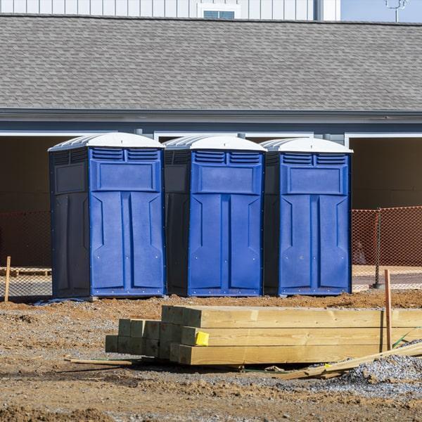 Heavy-duty construction site porta potty in Truckee, California