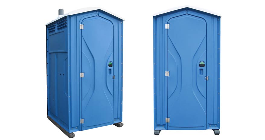 Long-term porta potty units on site in Truckee, California
